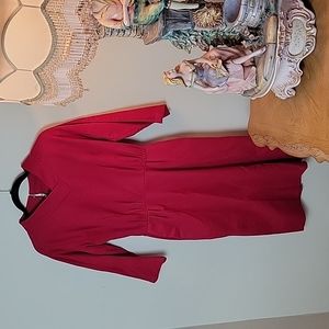 Vintage Betty Barclay wiggle dress in a pink wool material